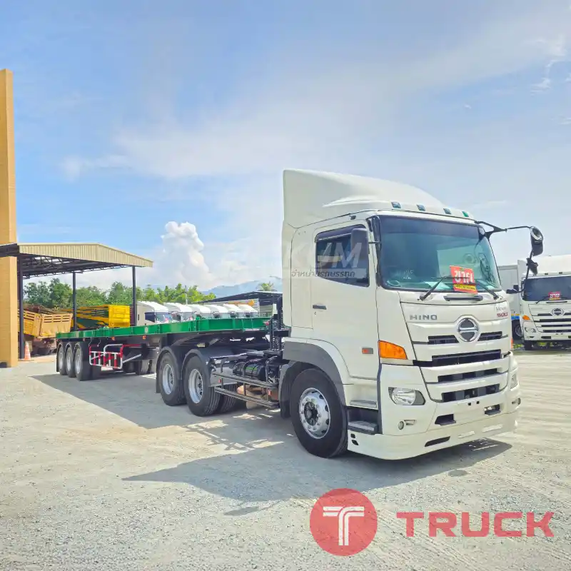 ผ่อน ลด ดอก สิบล้อหัวลาก HINO FM1A 344 แรง ปี 65 หางพื้นเรียบ สามเพลา อู่ RCK ปี 60