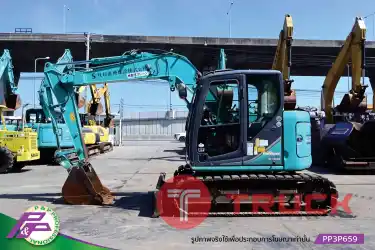 ขาย KOBELCO SK75SR-3-YT07 แมคโคร แทรคเหล็กพร้อมเกี๊ยะยาง มีใบมีดดัน มีอาร์มเครน มีกล้องมองหลัง ชั่วโมงน้อย มือสองสภาพดี นำเข้าจากญี่ปุ่น โดย P&P Pro