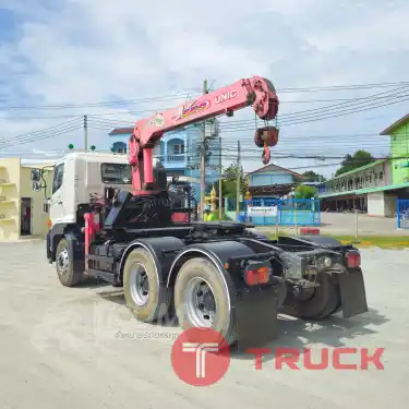 สด ลด VAT สิบล้อหัวลากติดเครน HINO VICTOR 500 344 แรงม้า ปี 62