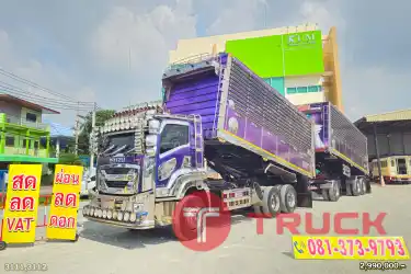ผ่อน ลด ดอก สิบล้อดั้มพ์เกษตร ISUZU FXZ 360 แรงม้า ปี 66 หางดั๊มพ์ สามเพลา อู่ส.สมบัติ ปี 66