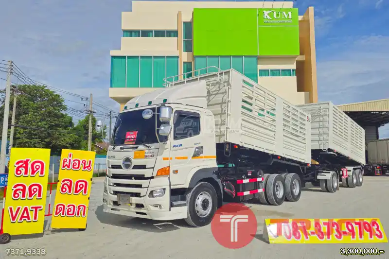 ผ่อน ลด ดอก สิบล้อดั๊มพ์ HINO VICTOR 500 344 แรงม้า ปี 66 หางดั้มพ์ สามเพลา อู่ธนาสิน ปี 66