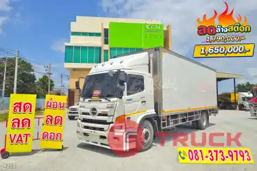 สด ลด VAT รีบจอง หกล้อตู้เย็น HINO VICTOR 500 240 แรงม้า ปี 65
