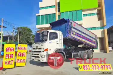 สด ลด VAT สิบล้อดั๊มพ์ HINO FM 344 แรงม้า ปี 60