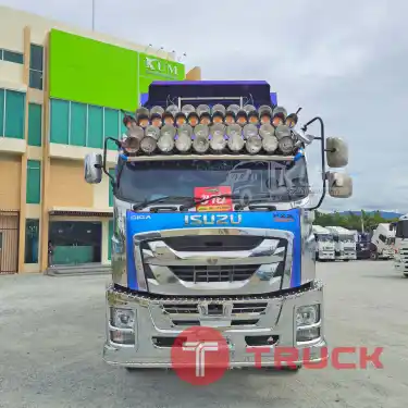 สด ลด VAT สิบล้อดั้มพ์ ISUZU FXZ 360 ปี 65 หางดั้มพ์ สามเพลา อู่ ส.สมบัติ ปี 65