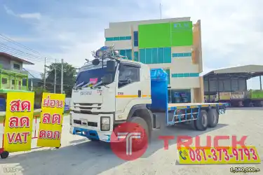 คันสุดท้ายในลาน สิบล้อพื้นเรียบ ISUZU FVM 240 แรง ปี 61