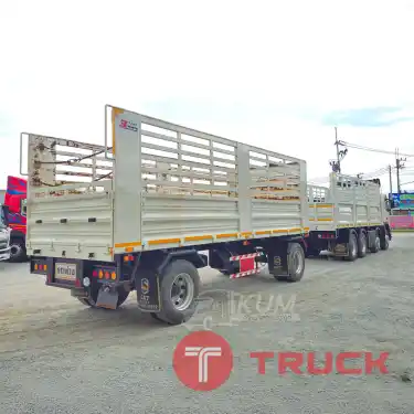 สิบสองล้อคอก Volvo FH 440 แรงม้า ปี 56 หางคอก สามเพลา อู่ SKT ปี 65 ราคาถูกเกิ้นน