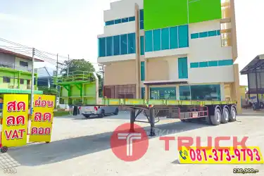 หางเทรลเลอร์ราคาถูกมาก หางพื้นเรียบ สามเพลา อู่BLT ปี 58 ค่ะพี่ขาา 7339