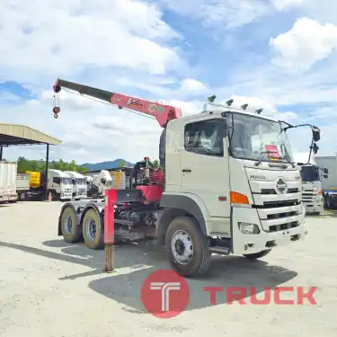 สิบล้อหัวลากติดเครน HINO FM1A 344 แรง ปี 62