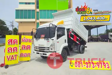 หกล้อดั้มพ์ ISUZU FRR 190 แรงม้า ปี 65 ไมล์น้อย