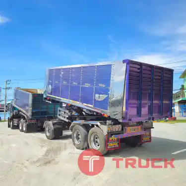 ช่วยดาวน์ 6 ดอกเบี้ยเริ่มต้น 2.99 สิบล้อดั้มพ์เกษตร ISUZU FXZ 360 แรงม้า ปี 66 หางดั๊มพ์ สามเพลา อู่ส.สมบัติ ปี 66 5236 5237