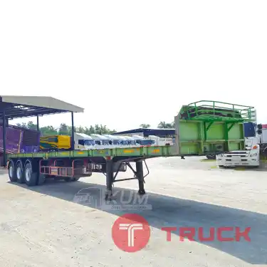 หางเทรลเลอร์ราคาถูกมาก หางพื้นเรียบ สามเพลา อู่BLT ปี 58 ค่ะพี่ขาา 7339