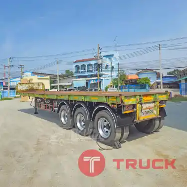 หางเทรลเลอร์ราคาถูกมาก หางพื้นเรียบ สามเพลา อู่BLT ปี 58 ค่ะพี่ขาา 7339