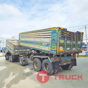 สิบล้อดั้มพ์ HINO 344 แรง ปี 56 หางดั้มพ์ สามเพลา อู่สหกิจ ปี 56 3163 3164