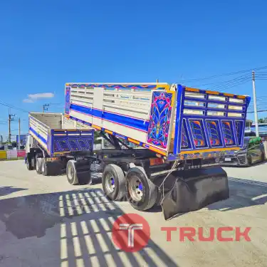 สิบล้อดั้มพ์ HINO FM2P 380 แรง ปี 2561 หางดั้มพ์ สามเพลา อู่สามมิตร ปี 2561 8844 8845