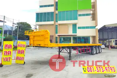 หางราคาเบาๆ หางพื้นเรียบ สามเพลา มีบังเกอร์ อู่ WAFA ปี 63 6112