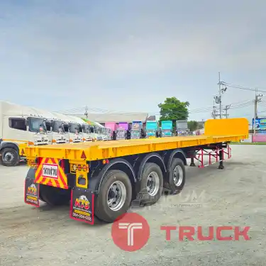 หางราคาเบาๆ หางพื้นเรียบ สามเพลา มีบังเกอร์ อู่ WAFA ปี 63 6112