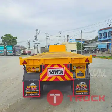 หางราคาเบาๆ หางพื้นเรียบ สามเพลา มีบังเกอร์ อู่ WAFA ปี 63 6112