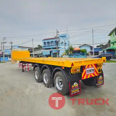 หางราคาเบาๆ หางพื้นเรียบ สามเพลา มีบังเกอร์ อู่ WAFA ปี 63 6112