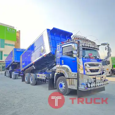 สิบล้อดั้มพ์เกษตร ISUZU FXZ 360 แรงม้า ปี 66 หางดั๊มพ์ สามเพลา อู่ส.สมบัติ ปี 66 5236 5237