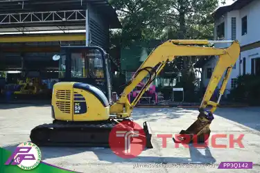ขายแมคโครเล็ก KOMATSU PC55MR-3 แทรคยาง มีใบมีดดัน มี Quick Coupler มือสองสภาพดี นำเข้าจากญี่ปุ่น โดย P&P Pro