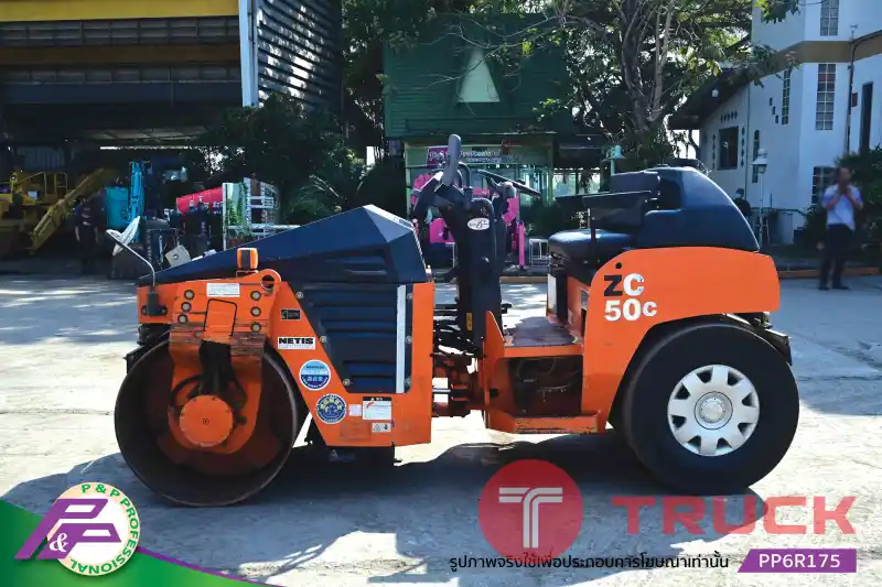 ขายรถบดหน้าเหล็ก-หลังยาง HITACHI ZC50C เทียบเท่า SAKAI TW502-1 เอวอ่อน มือสองสภาพดี นำเข้าจากญี่ปุ่น โดย P&P Pro