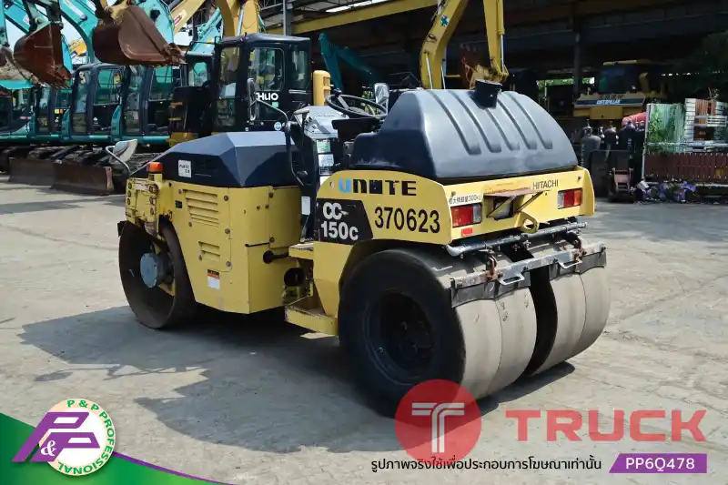 ขายรถบดหน้าเหล็ก-หลังยาง HITACHI CC150C-3A เทียบเท่า SAKAI TW502-1 เอวอ่อน ชั่วโมงน้อย มือสองสภาพดี นำเข้าจากญี่ปุ่น โดย P&P Pro