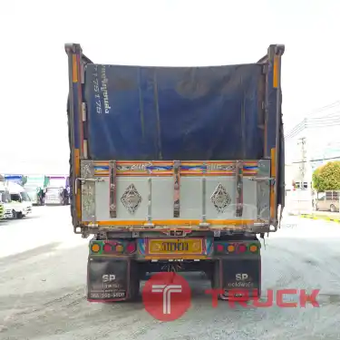 สิบสองล้อดั้มพ์ ISUZU FYH 360 แรง ปี 2556 หางดั้มพ์ สามเพลา อู่ส.สมบัติ ปี 2556 2507 2508