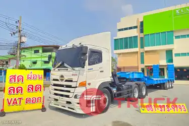 สิบล้อหัวลาก FM1A 344 แรง ปี 2565 หางโรเบท สามเพลา อู่ VT ปี 2563 7667 9739