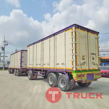 สิบล้อตู้สิบบาน HINO FL8J 260 แรง ปี 2560 หางตู้สิบบาน สามเพลา อู่เซฟดีล ปี 2563 3133 4972