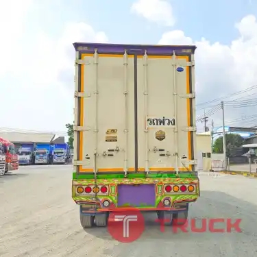 สิบล้อตู้สิบบาน HINO FL8J 260 แรง ปี 2560 หางตู้สิบบาน สามเพลา อู่เซฟดีล ปี 2563 3133 4972