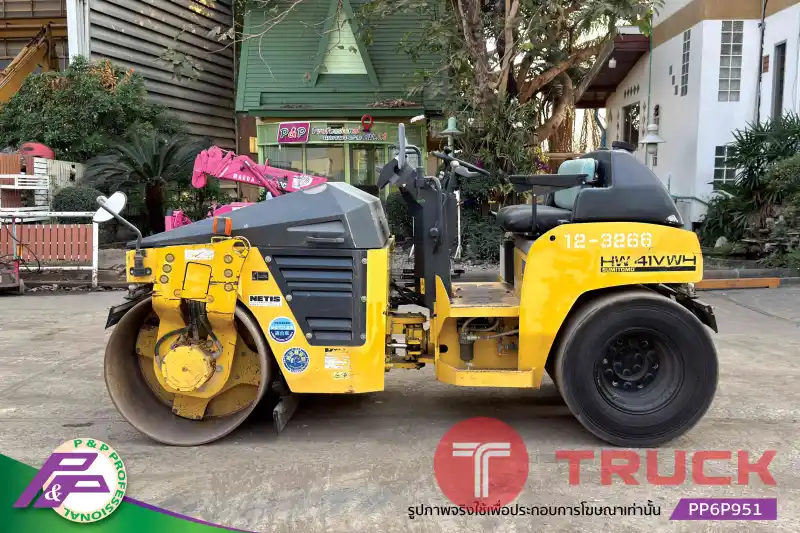 ขายรถบดหน้าเหล็ก-หลังยาง SUMITOMO HW41VWH-3 เทียบเท่า TW502-1 เอวอ่อน ชั่วโมงน้อย มือสองสภาพดี นำเข้าจากญี่ปุ่น โดย P&P Pro
