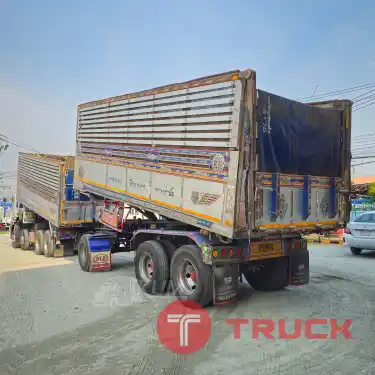 สิบสองล้อดั้มพ์ ISUZU FYH 360 แรง ปี 2556 หางดั้มพ์ สามเพลา อู่ส.สมบัติ ปี 2556 2507 2508