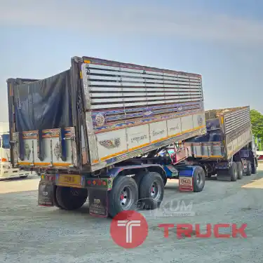 สิบสองล้อดั้มพ์ ISUZU FYH 360 แรง ปี 2556 หางดั้มพ์ สามเพลา อู่ส.สมบัติ ปี 2556 2507 2508