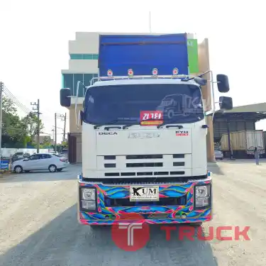 สิบสองล้อดั้มพ์ ISUZU FYH 360 แรง ปี 2556 หางดั้มพ์ สามเพลา อู่ส.สมบัติ ปี 2556 2507 2508