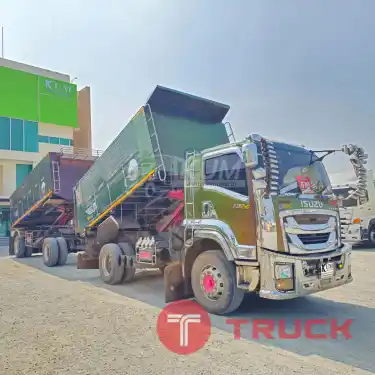 หกล้อดั้มพ์ ISUZU FTR 240 แรง ปี 2565 หางดั้มพ์ สองเพลา อู่เดอะฟินิกซ์ ปี 2565 5403 5404