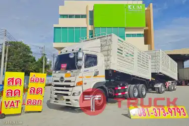 ใช้เงินออกรถเพียง 350,000 สิบล้อดั้มพ์ HINO VICTOR 500 344 แรงม้า ปี 66 หางดั้มพ์ สามเพลา อู่ธนาสิน ปี 66 7371 9338