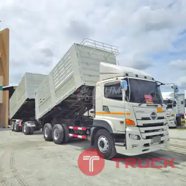 ใช้เงินออกรถเพียง 350,000 สิบล้อดั้มพ์ HINO VICTOR 500 344 แรงม้า ปี 66 หางดั้มพ์ สามเพลา อู่ธนาสิน ปี 66 7371 9338