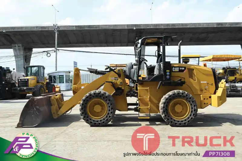 ขายรถตัก CAT 910K รุ่นใหม่ เทียบเท่า WA100-7 ยางตัน มี Piping มี Quick Coupler มีฟังก์ชันลดความสั่นสะเทือนขณะขับขี่ Ride control มือสองสภาพดี นำเข้าจากญี่ปุ่น โดย P&P Pro