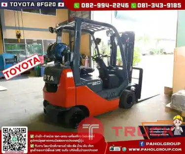 โฟล์คลิฟท์TOYOTA 2ตัน ระบบLPGจากโรงงาน 6,XXXชม. ยกสูง3เมตร