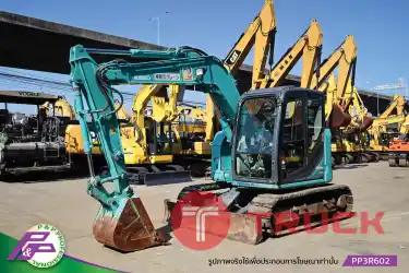 ขายแมคโคร KOBELCO SK75SR-3E-YT08 แทรคเหล็กพร้อมเกี๊ยะยาง มีไลน์หัวเจาะ มีใบมีดดัน มีอาร์มเครน ชั่วโมงน้อย มือสองสภาพดี นำเข้าจากญี่ปุ่น โดย P&P Pro