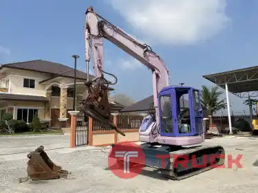 รถแบคโฮ SUMITOMO รุ่น SH75U-2 ขนาด 7.5ตัน มีหัวกระแทกและบุ้งกี๋ รถเก่านอกนำเข้า ติดต่อ Line jiraroj2909