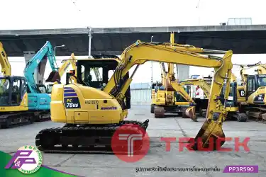 ขายแมคโคร 7 ตัน KOMATSU PC78US-10 แทรคเหล็กพร้อมเกี๊ยะยาง มีไลน์หัวเจาะ มีกล้องมองหลัง มีอาร์มเครน ชั่วโมงน้อย มือสองสภาพดี นำเข้าจากญี่ปุ่น โดย P&P Pro
