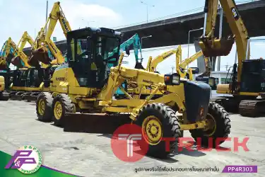 ขายรถเเกรด KOMATSU GD405A-3 เทียบเท่า 120H มี Scarifier ใบมีด 3.1 เมตร มือสองสภาพดี นำเข้าจากญี่ปุ่น โดย P&P Pro