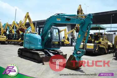 ขายแมคโคร 7 ตัน KOBELCO SK75SR-3E-YT08 แทรคเหล็กพร้อมเกี๊ยะยาง มีใบมีดดัน มีอาร์มเครน ชั่วโมงน้อย มือสองสภาพดี นำเข้าจากญี่ปุ่น โดย P&P Pro
