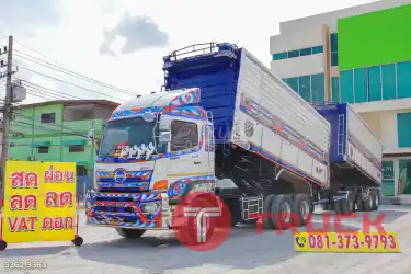 สิบล้อดั้มพ์ HINO FM1A 344 แรง ปี 2561 หางดั้มพ์ อู่เดอะฟินิกซ์ ปี 2561 3362 3363