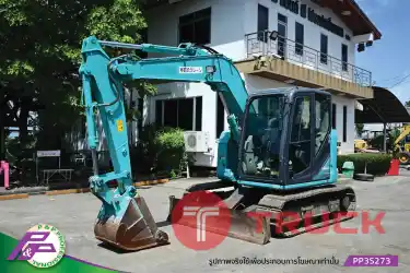 ขายแมคโคร 7 ตัน KOBELCO SK75SR-3E -YT08 แทรคเหล็กพร้อมเกี๊ยะยาง มีใบมีดดัน มีอาร์มเครน ชั่วโมงน้อย มือสองสภาพดี นำเข้าจากญี่ปุ่น โดย P&P Pro