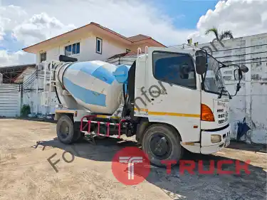 รถโม่ปูน 6 ล้อ HINO EURO 3 ขนาดโม่ 3 คิว 210 แรงม้า พร้อมใช้งาน