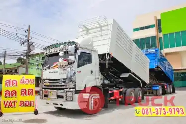 สิบล้อดั้มพ์ ISUZU FXZ 360 แรง ปี 2565 หางดั้มพ์ สามเพลา อู่เดอะฟินิกซ์ ปี 2565 2235 3088