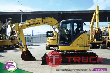 ขาย SUMITOMO SH75X-6A แมคโครขนาดย่อม แทรคเหล็กพร้อมเกี๊ยะยาง มีใบมีดดัน มีกล้องรอบคัน มีอาร์มเครน ชั่วโมงน้อย มือสองสภาพดี นำเข้าจากญี่ปุ่น โดย P&P Pro