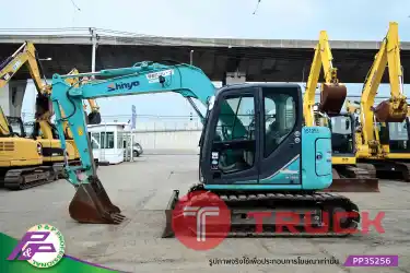 ขายรถขุด KOBELCO SK75SR-3-YT07 แทรคเหล็กพร้อมเกี๊ยะยาง มีใบมีดดัน มีอาร์มเครน มือสองสภาพดี นำเข้าจากญี่ปุ่น โดย P&P Pro